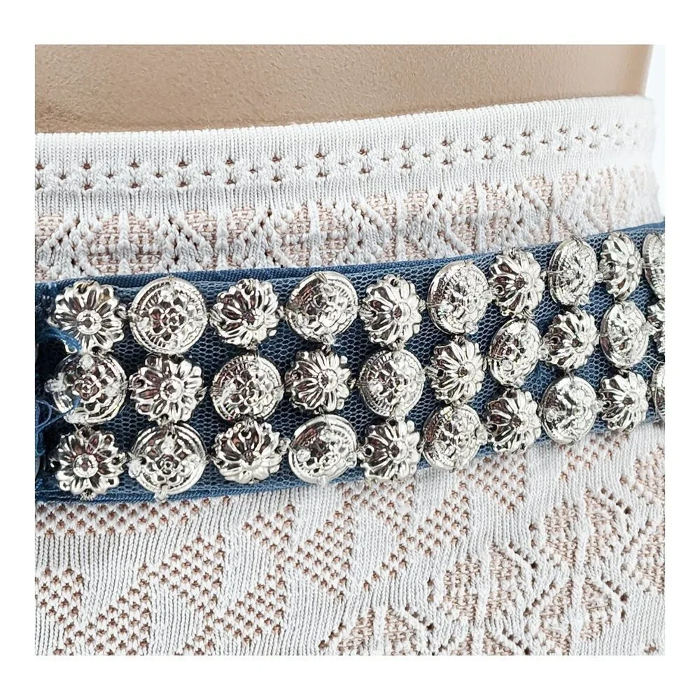 SEE BY CHLOE Metal Beads & Mesh Waist Belt